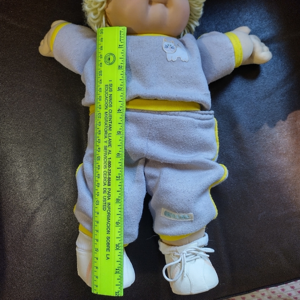Vintage 1985 Cabbage Patch Kid, Blue Signature, Yarn Hair - Picture 9 of 12